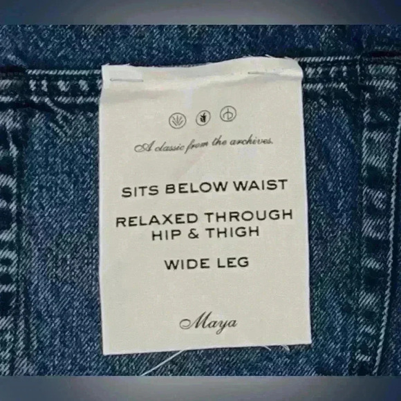 Rag & Bone Maya High Rise
Ankle Wide Leg Women's Jeans size 25 NWT - Picture 5 of 6